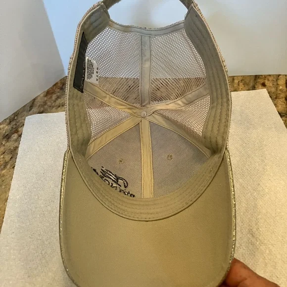 Princess Cruises Gold Glitter trucker Mesh Snap Cap - Picture 5 of 5